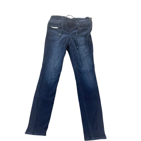 Express Dark Wash Blue Denim High Rise Legging Jegging Skinny Jeans Size 10 - Picture 2 of 10